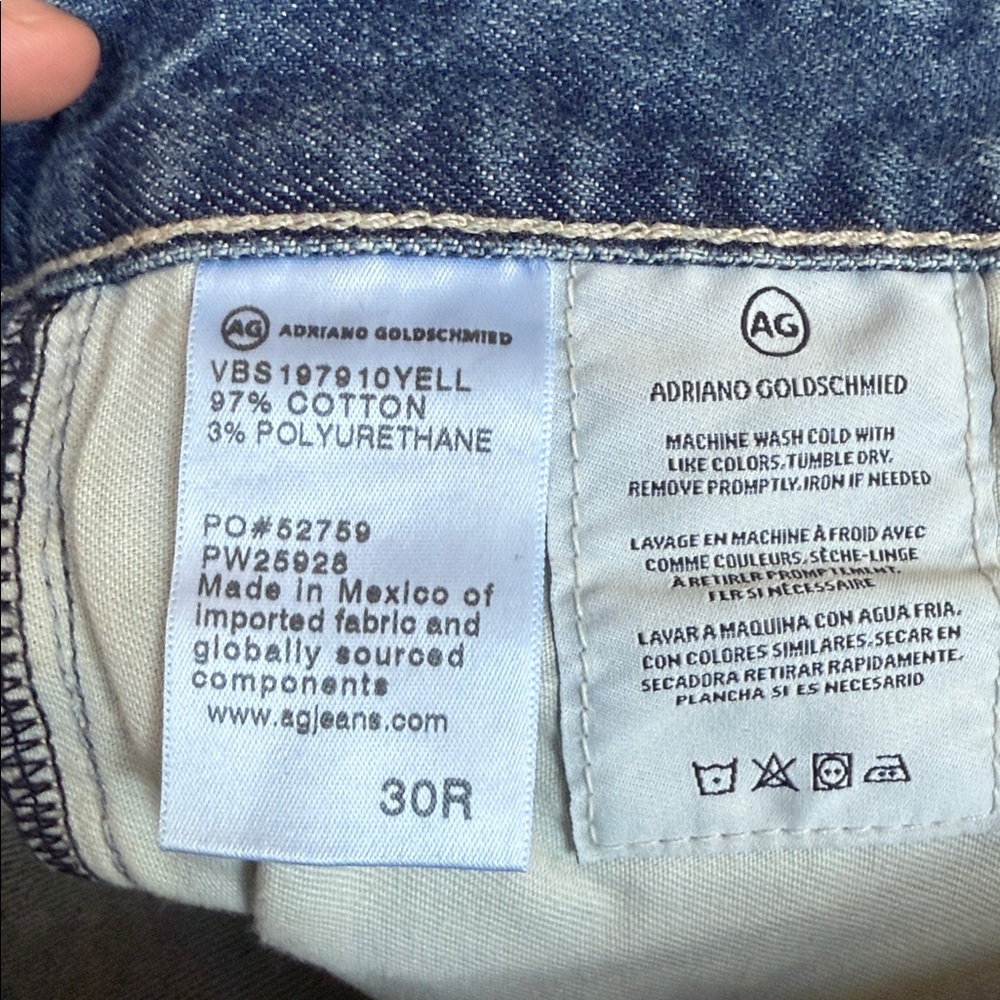 AG Adriano Goldschmied Alexxis Straight Jean, NWT, 30 - Picture 5 of 6